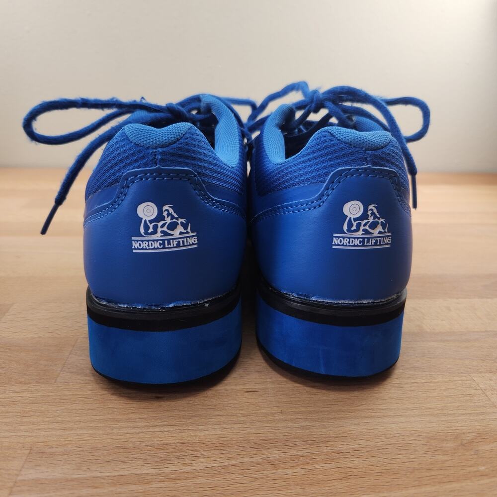 Nordic Lifting Weightlifting Shoes Men's 10 Blue Mesh Gym Sneakers - Picture 4 of 10